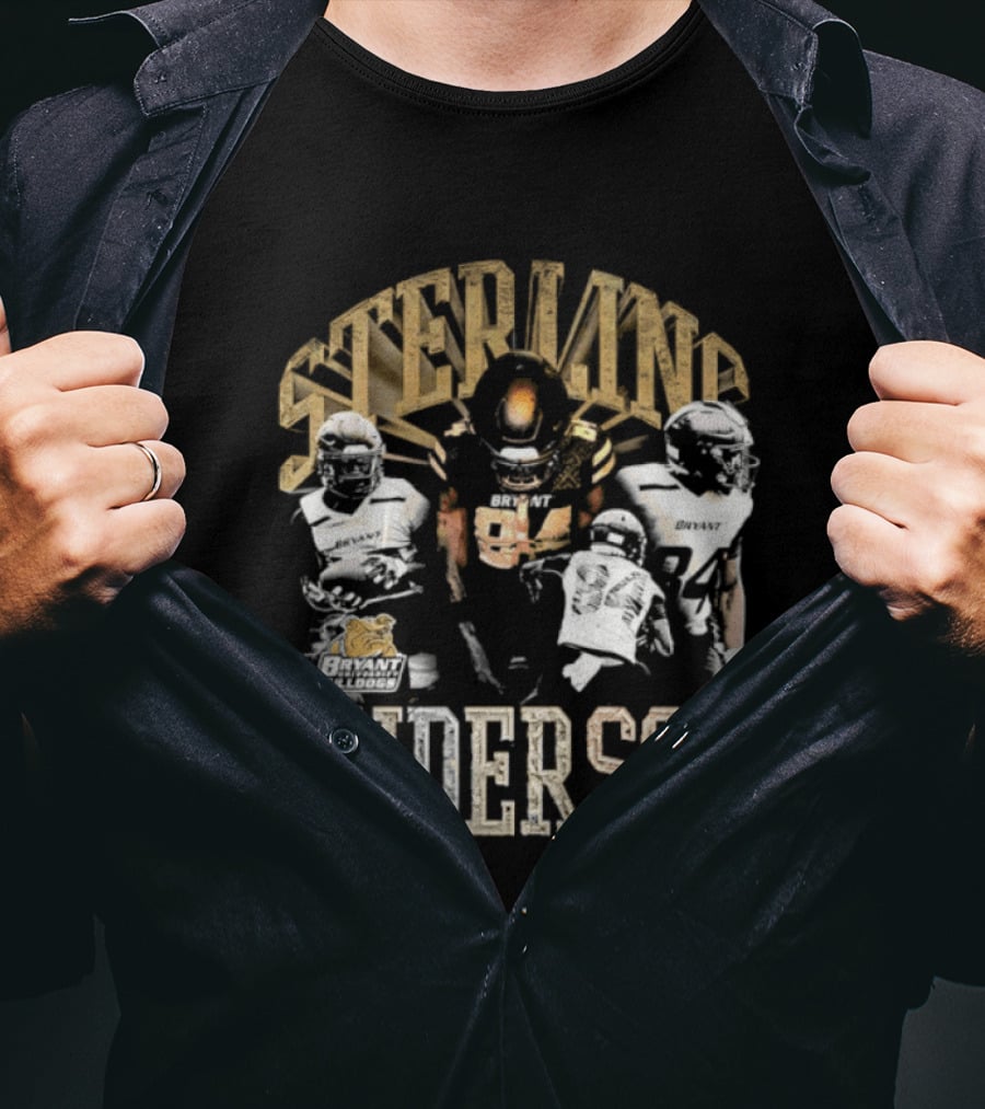 Sterling Anderson Bryant University Bulldogs Football Players T-Shirt