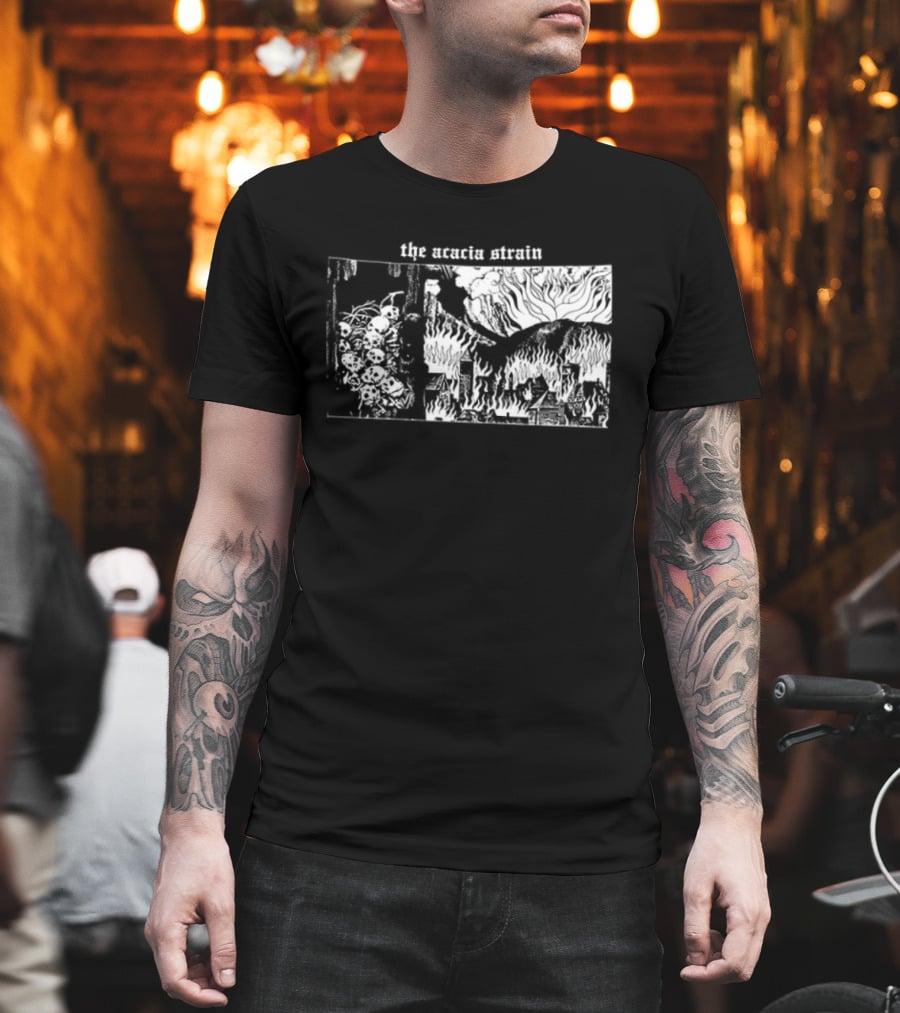 The Acacia Strain I Have No Love Left To Give Skeleton Crow 2 Sided T-Shirt