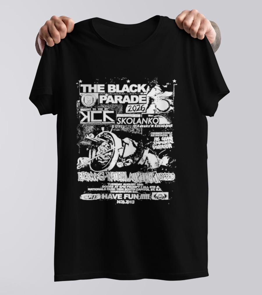 The Black Parade 2026 Briraag National Auxiliary Bayad Presented By Skolanko T-Shirt