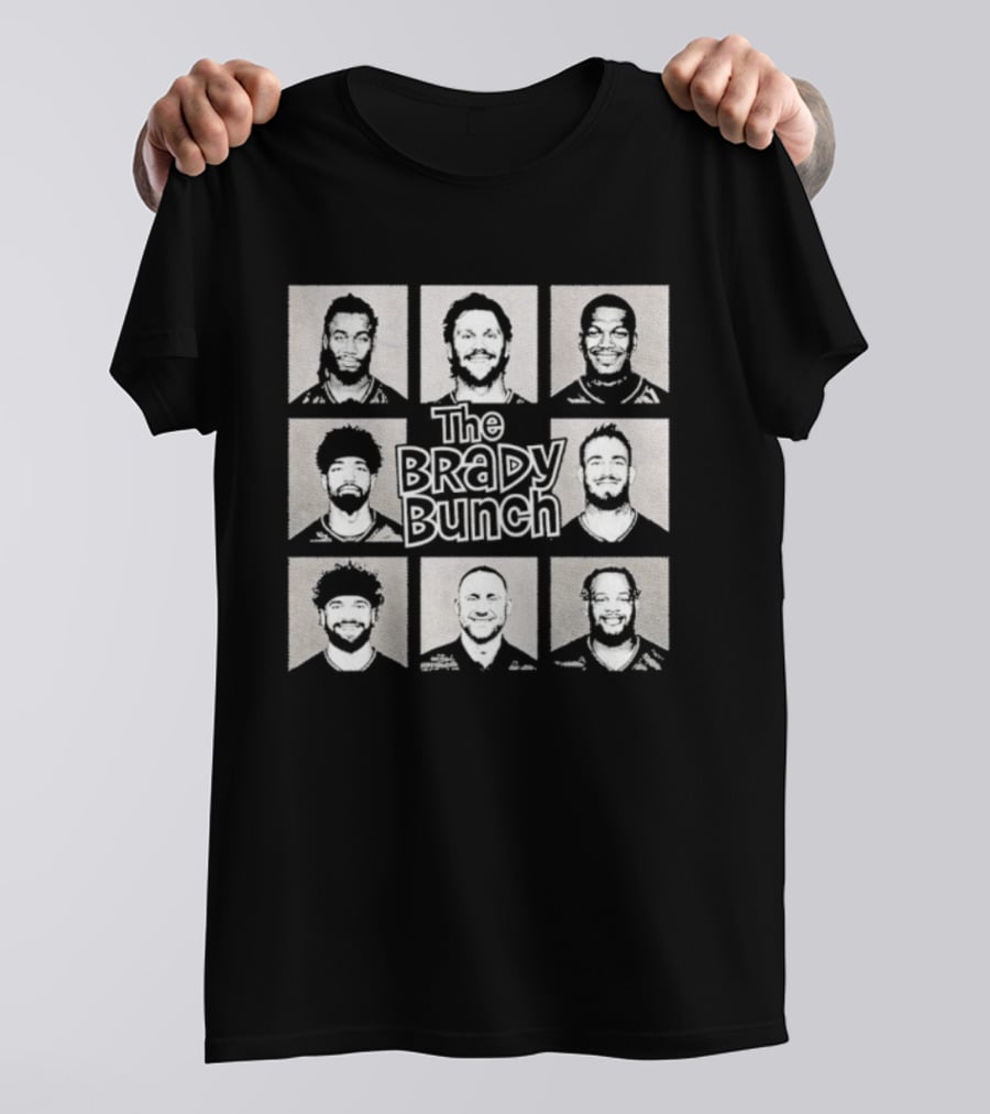 Tampa Bay Buccaneers Brady Bunch Football Team Squares T-Shirt