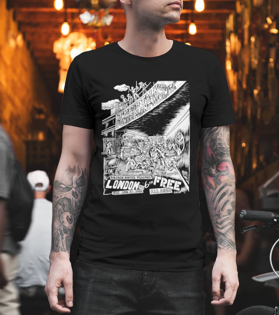 Trash Talk Powerplant Dynamite Bridge House Meadows London Concert T-Shirt