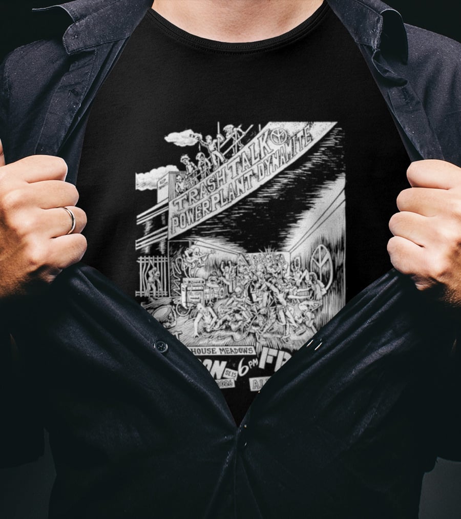 Trash Talk Powerplant Dynamite Bridge House Meadows London Concert T-Shirt