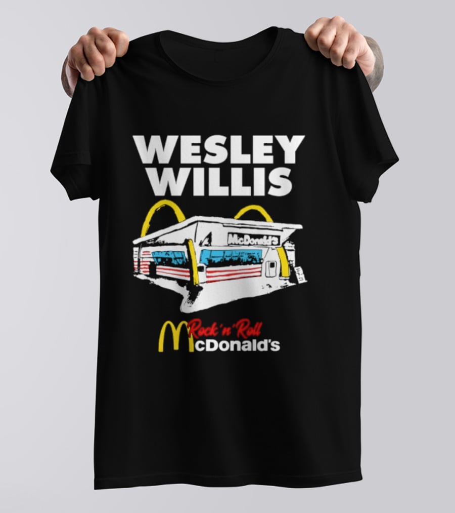 Wesley Willis Rock 'n' Roll McDonald's Vintage Fast Food T-Shirt