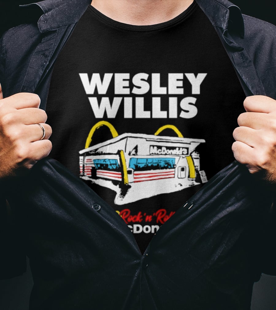 Wesley Willis Rock 'n' Roll McDonald's Vintage Fast Food T-Shirt