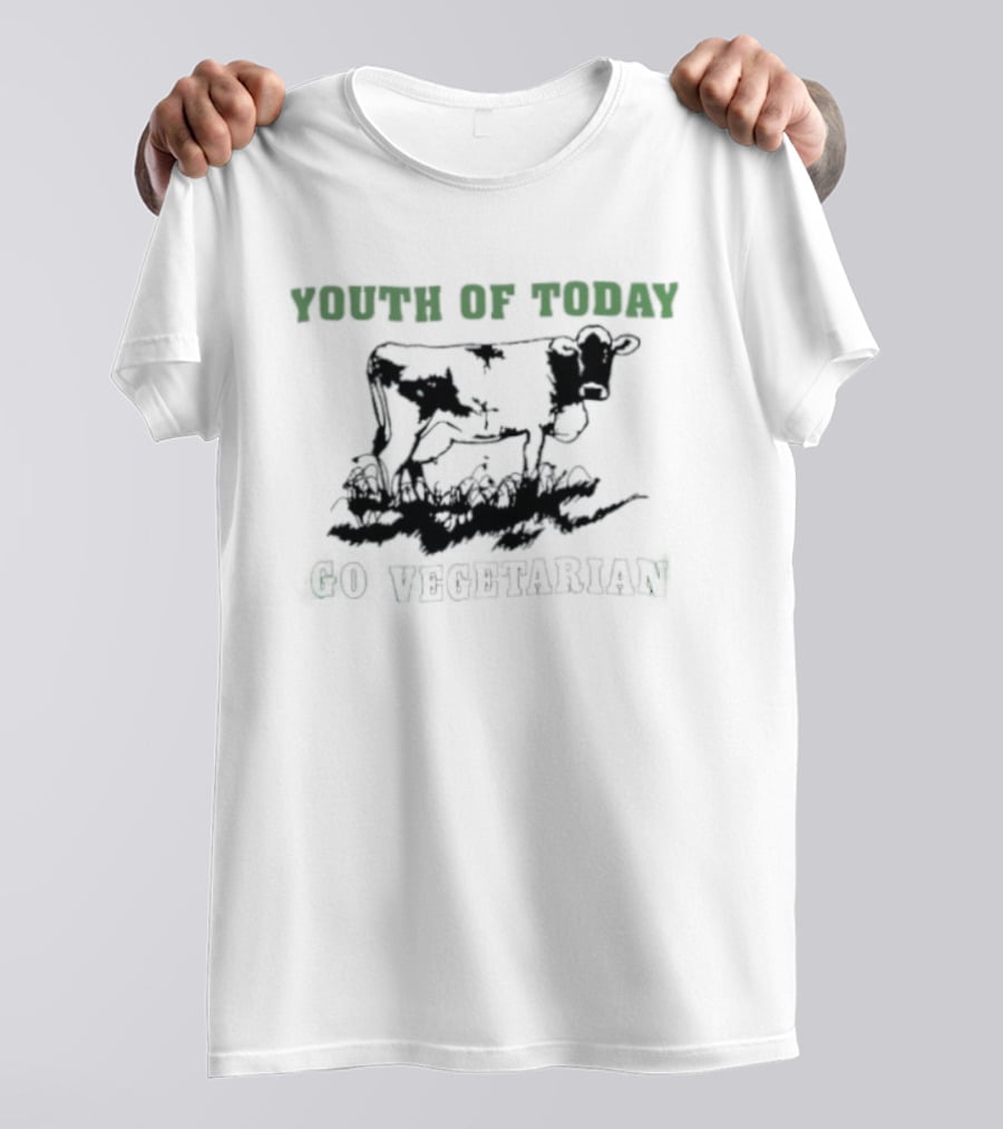 Youth Of Today Go Vegetarian Milk Is For Babies Hardcore Punk T-Shirt