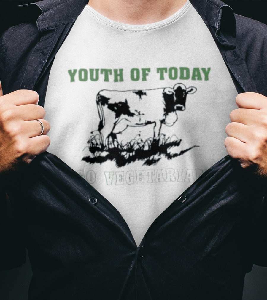 Youth Of Today Go Vegetarian Milk Is For Babies Hardcore Punk T-Shirt