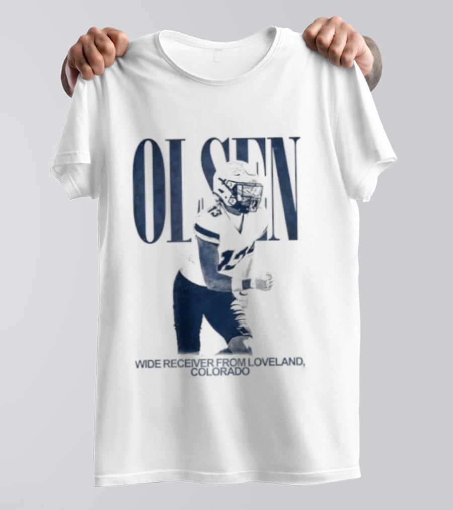 Olsen Wide Receiver Loveland Colorado Player Football T-Shirt