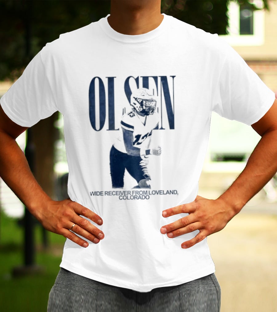 Olsen Wide Receiver Loveland Colorado Player Football T-Shirt