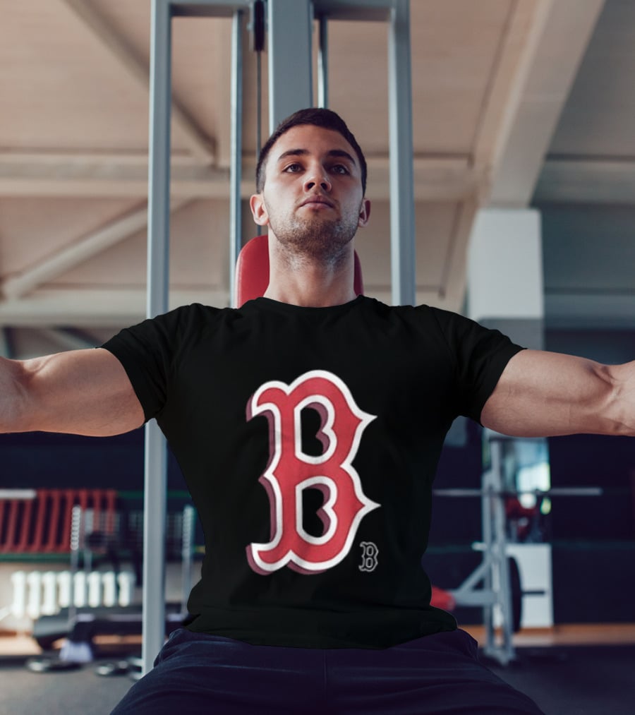 Boston Red Sox Cartoon B Two Sided T-Shirt