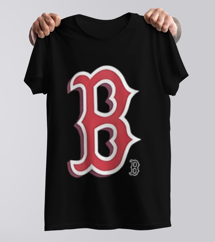 Boston Red Sox Cartoon B Two Sided T-Shirt