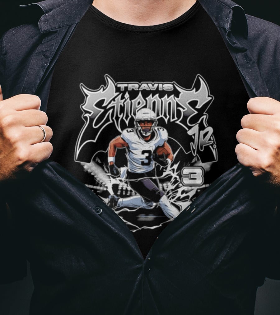 Travis Etienne Jr. 3 New Orleans Saints Future Football T-Shirt