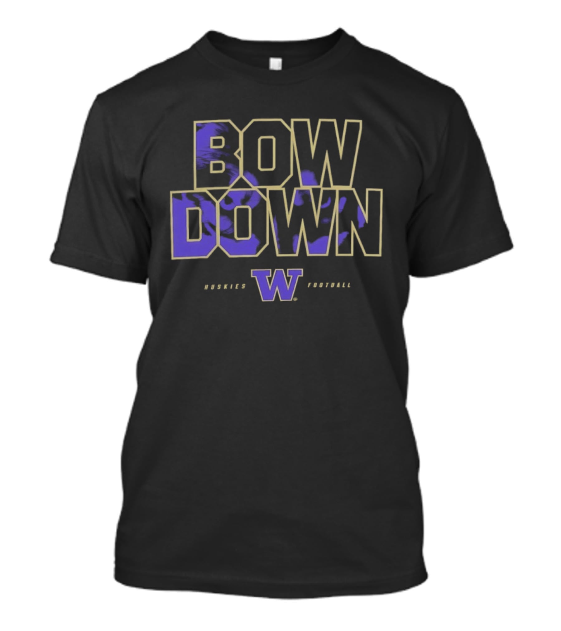 Bow Down Washington Huskies Football W T-Shirt