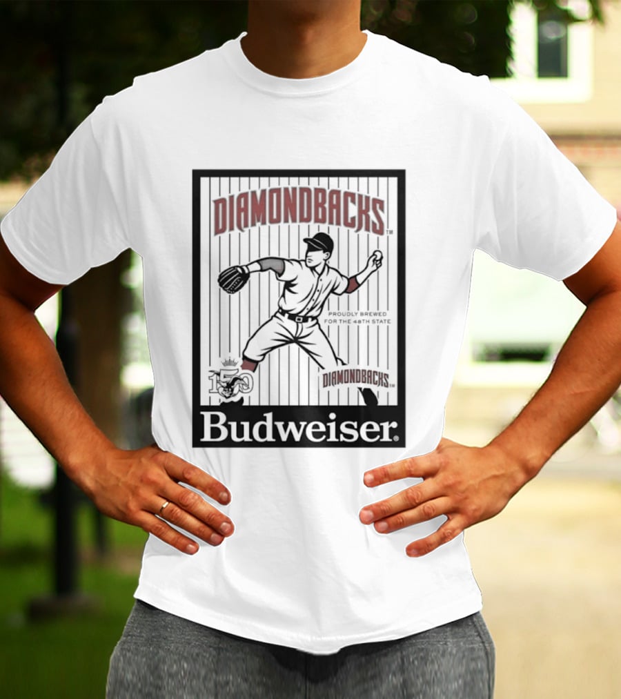 Arizona Diamondbacks Baseball Celebrating 150 Years Budweiser T-Shirt