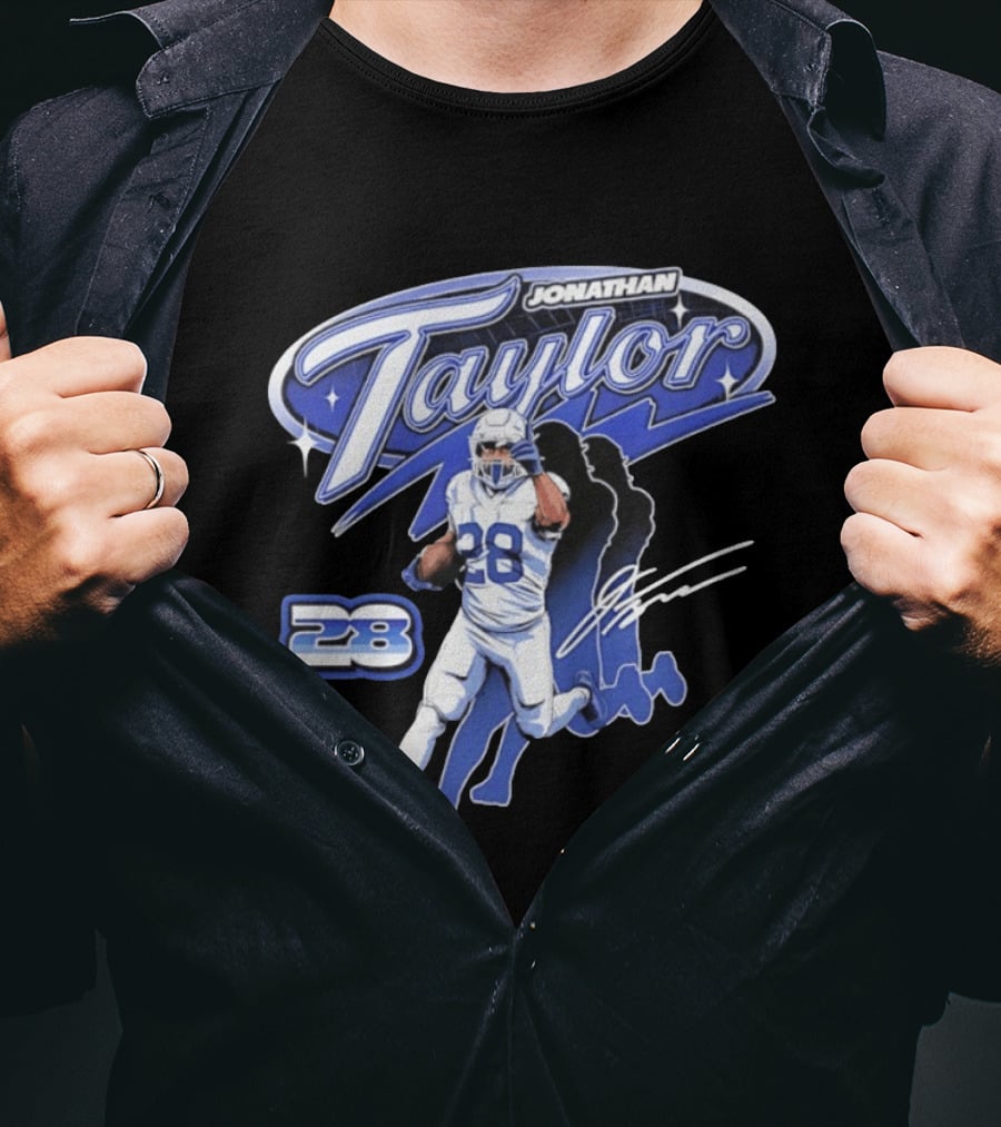 Jonathan Taylor 28 Indianapolis Colts Future Running Back T-Shirt