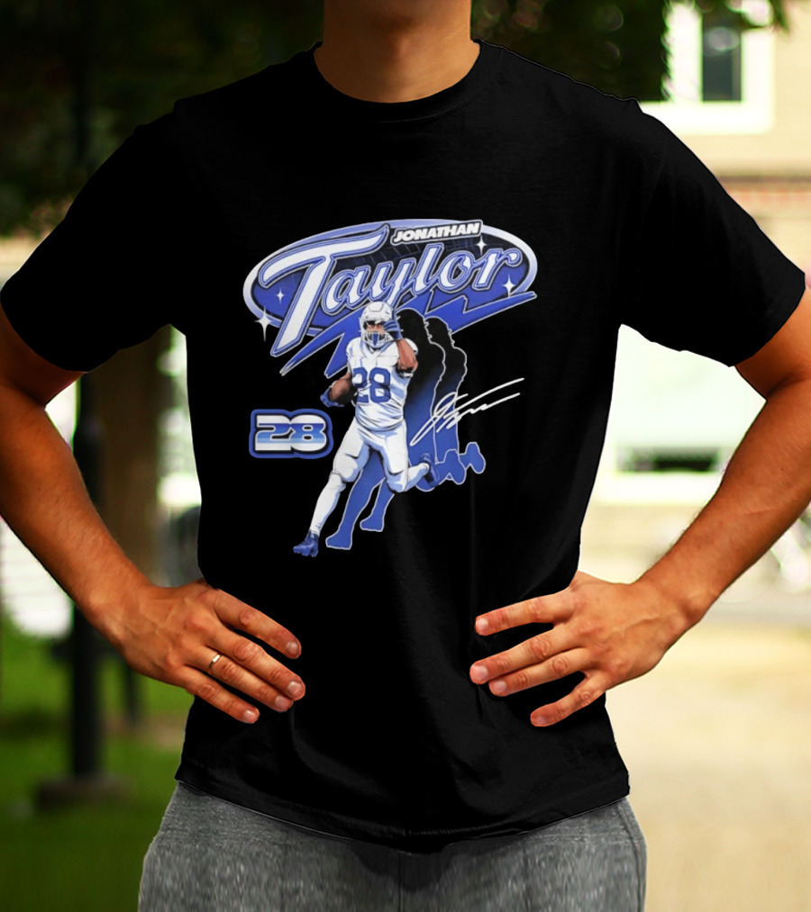 Jonathan Taylor 28 Indianapolis Colts Future Running Back T-Shirt