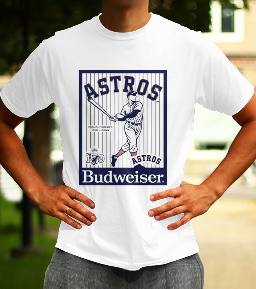 Budweiser Celebrating 150 Years Houston Astros Baseball T-Shirt