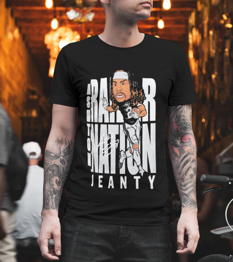 Las Vegas Raiders Raider Nation Ashton Jeanty Caricature T-Shirt