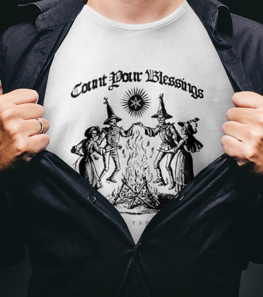 Count Your Blessings Bring Me The Horizon Witchy Ritual Circle T-Shirt