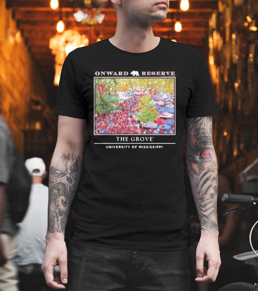 Onward Reserve The Grove University Of Mississippi Tailgate Scene T-Shirt