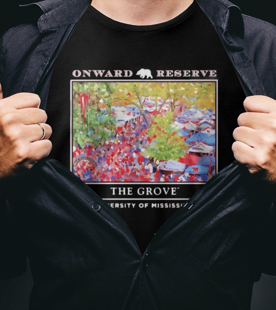 Onward Reserve The Grove University Of Mississippi Tailgate Scene T-Shirt