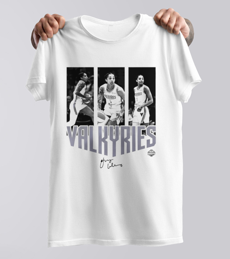 Valkyries Gabby Williams Signature WNBA Player Collage T-Shirt