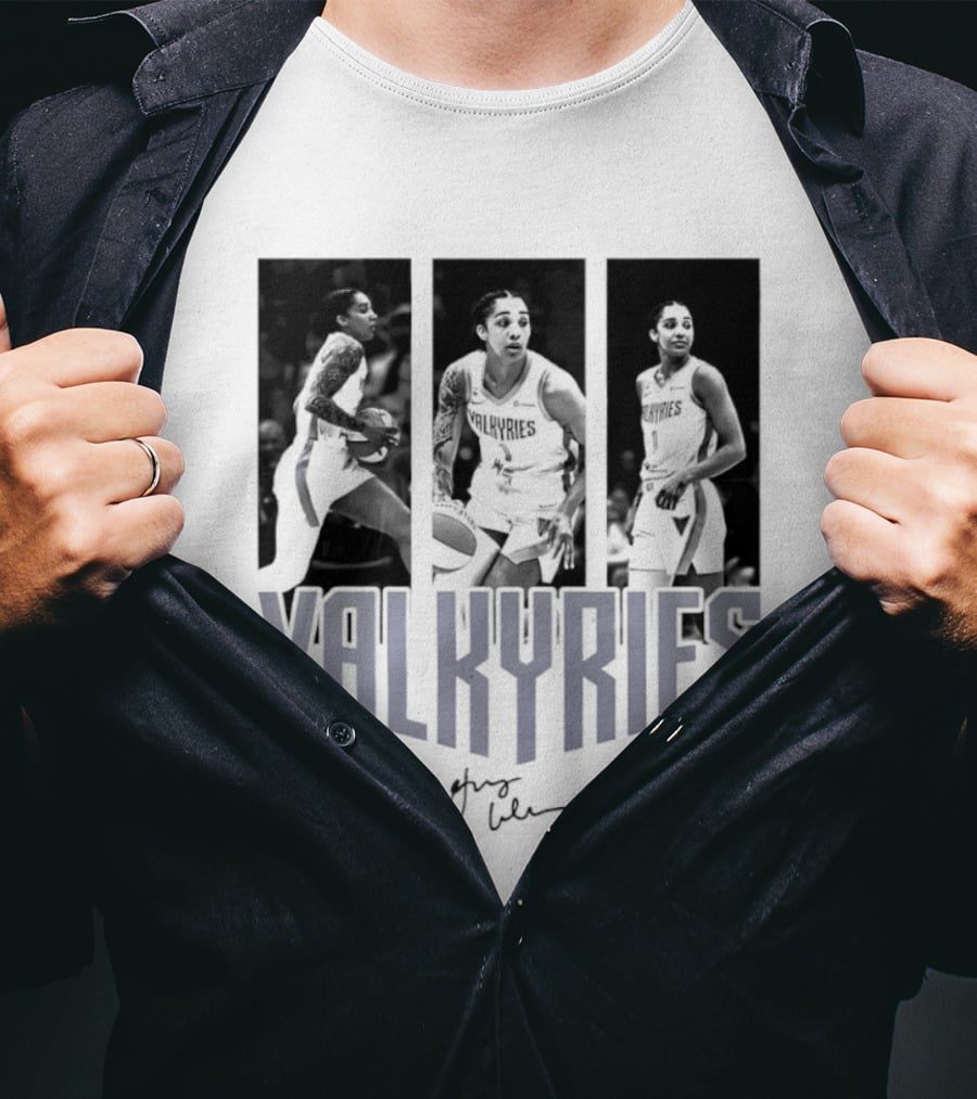 Valkyries Gabby Williams Signature WNBA Player Collage T-Shirt