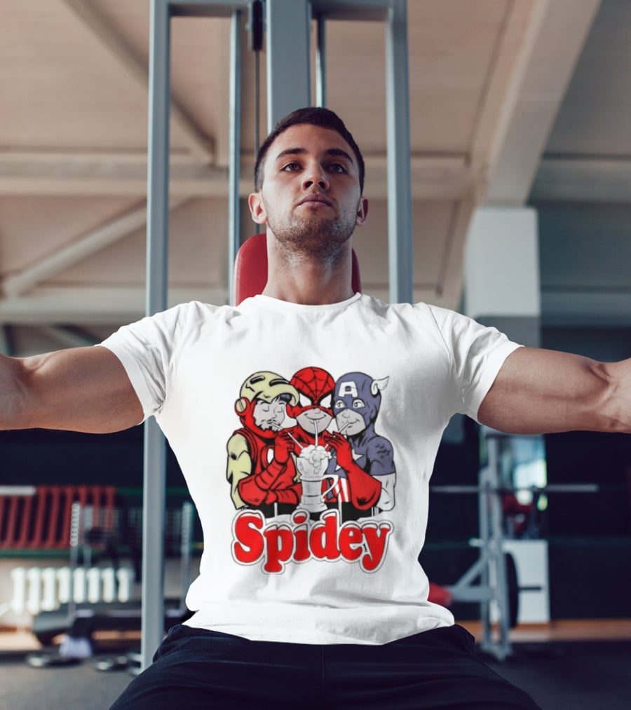 Spidey Iron Man Captain America Beer Meme T-Shirt