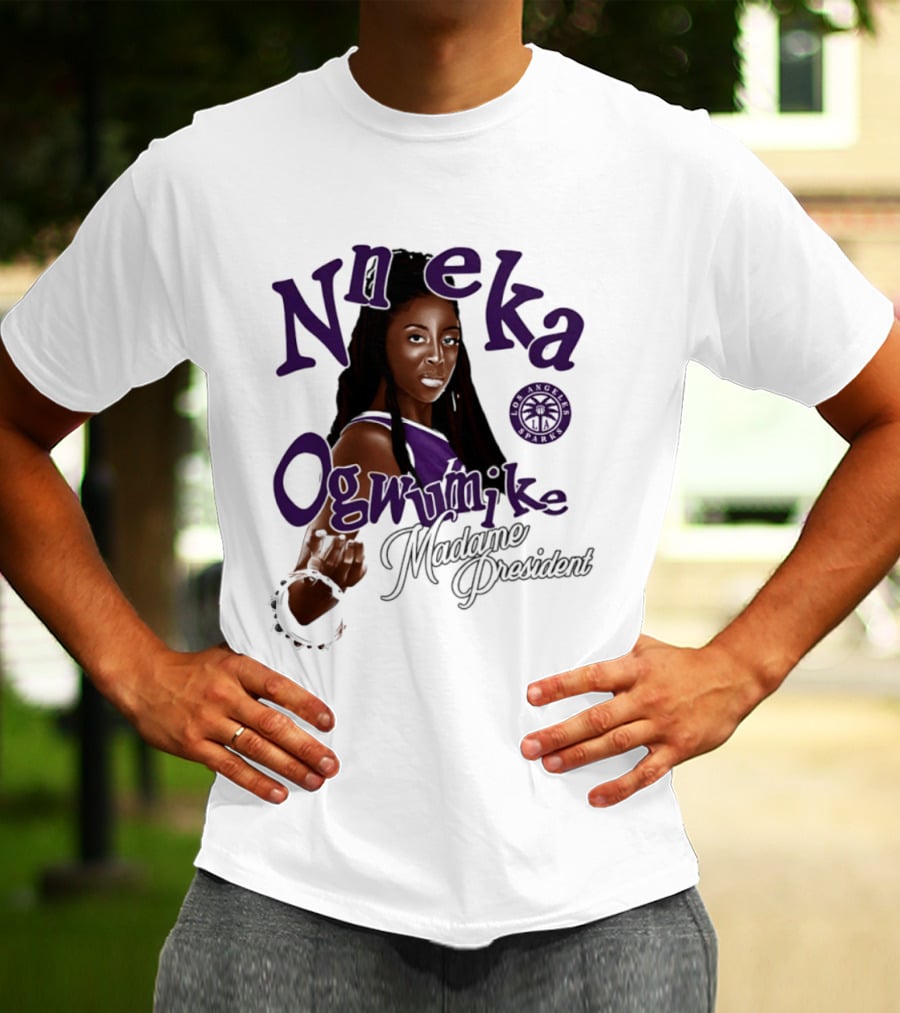 Nneka Ogwumike Madame President Los Angeles Sparks T-Shirt
