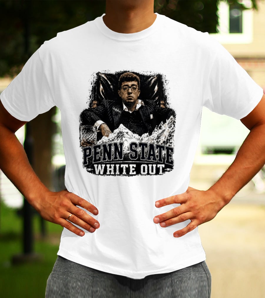 Penn State White Out Pablo Pledge Escobar Mountain Scene T-Shirt