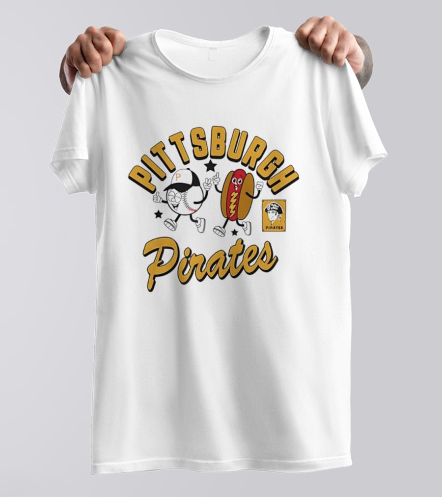 Pittsburgh Pirates Baseball Hot Dog Snack T-Shirt