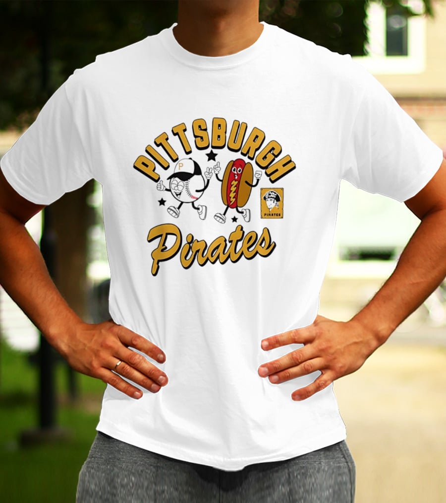 Pittsburgh Pirates Baseball Hot Dog Snack T-Shirt