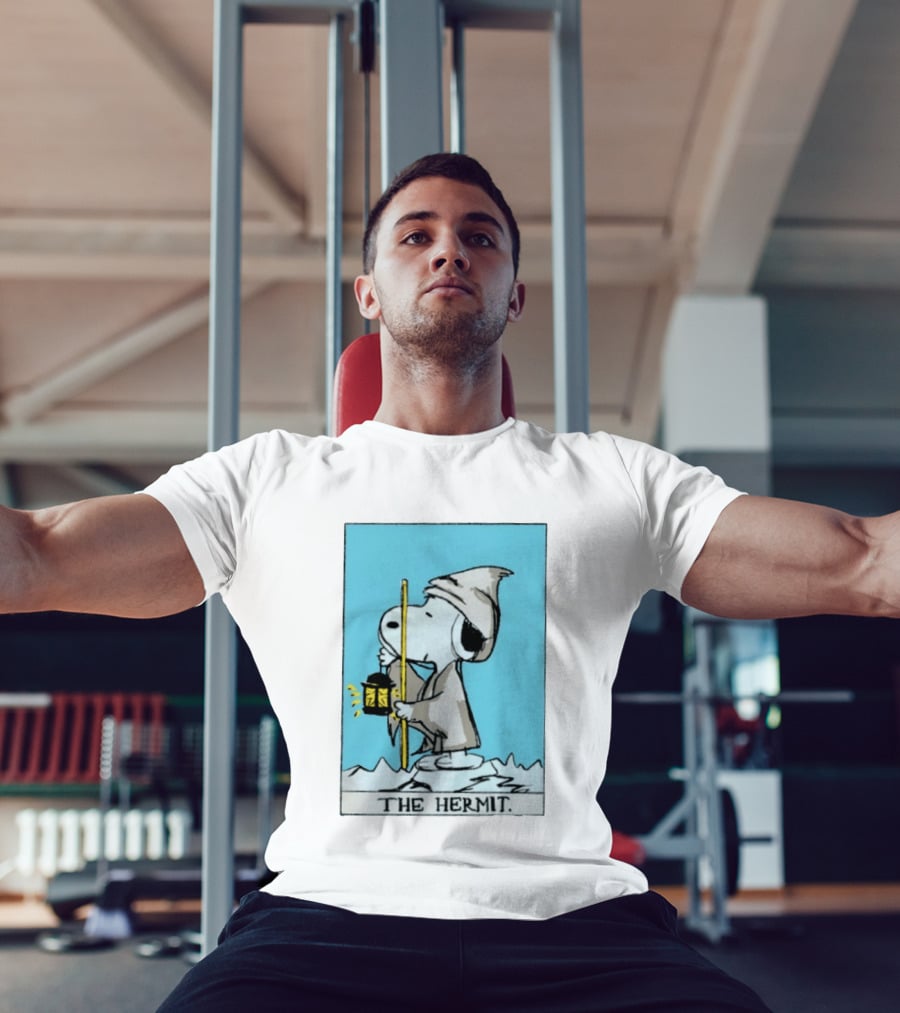 Snoopy The Hermit Tarot Peanuts Charlie Brown T-Shirt