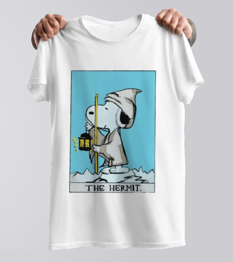 Snoopy The Hermit Tarot Peanuts Charlie Brown T-Shirt