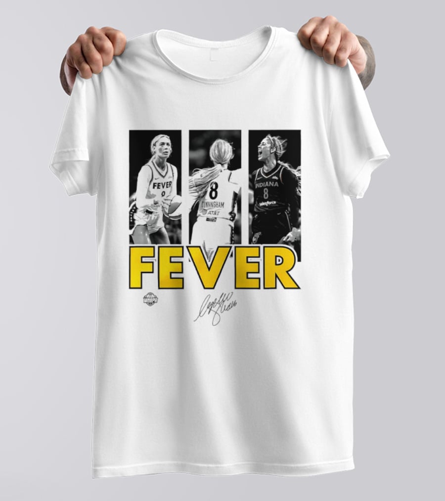 Sophie Cunningham Indiana Fever 8 Signature WNBA Player Collage T-Shirt