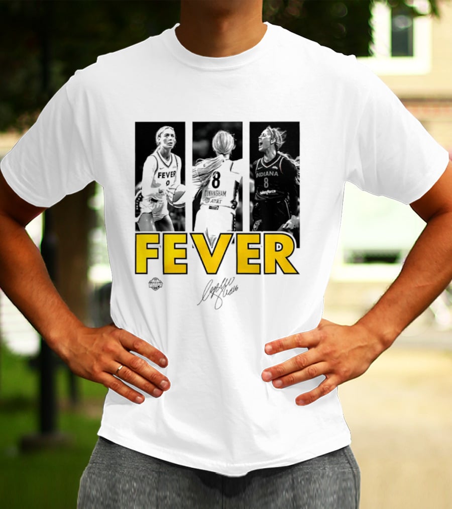 Sophie Cunningham Indiana Fever 8 Signature WNBA Player Collage T-Shirt