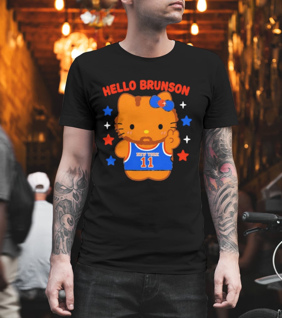 Hello Kitty Jalen Brunson New York 11 Collaboration T-Shirt