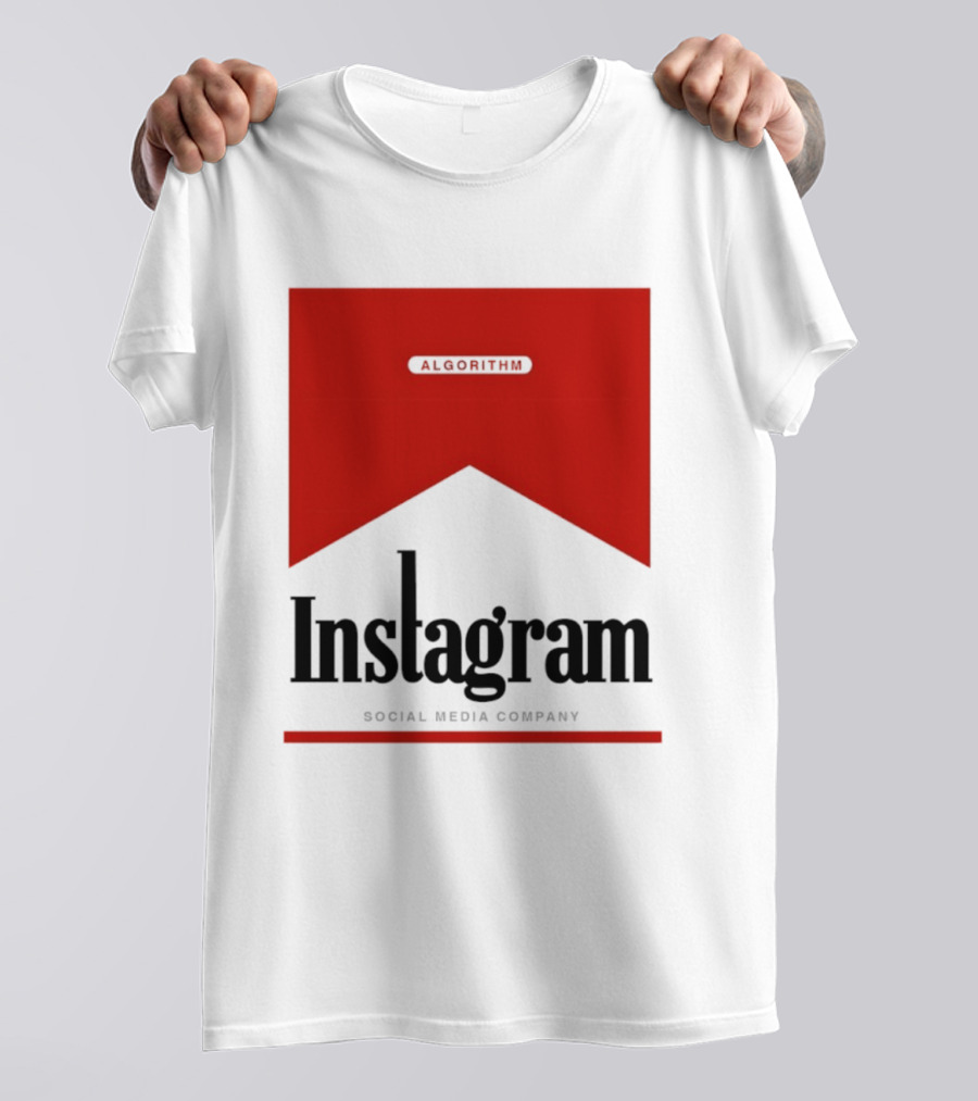 Instagram Social Media Company Algorithm Marlboro T-Shirt