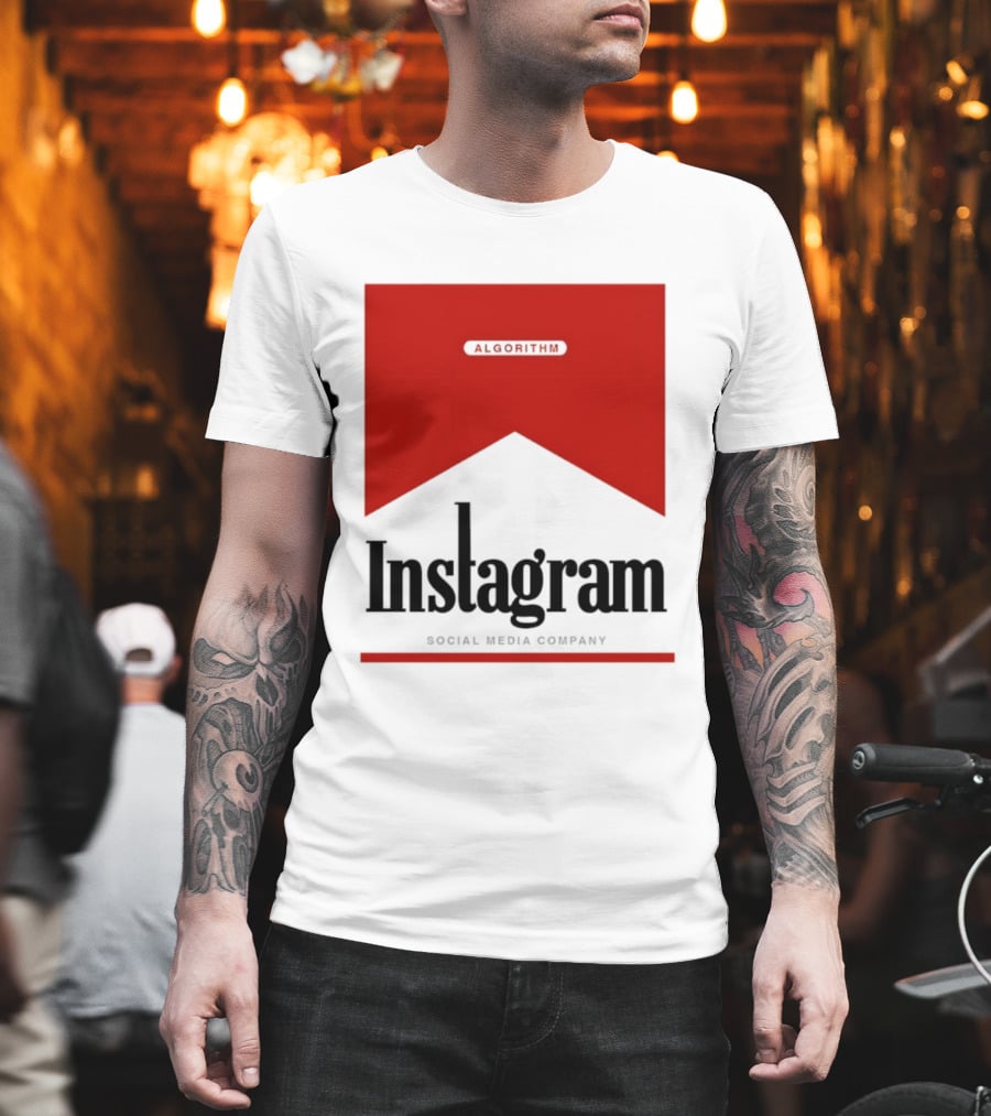 Instagram Social Media Company Algorithm Marlboro T-Shirt