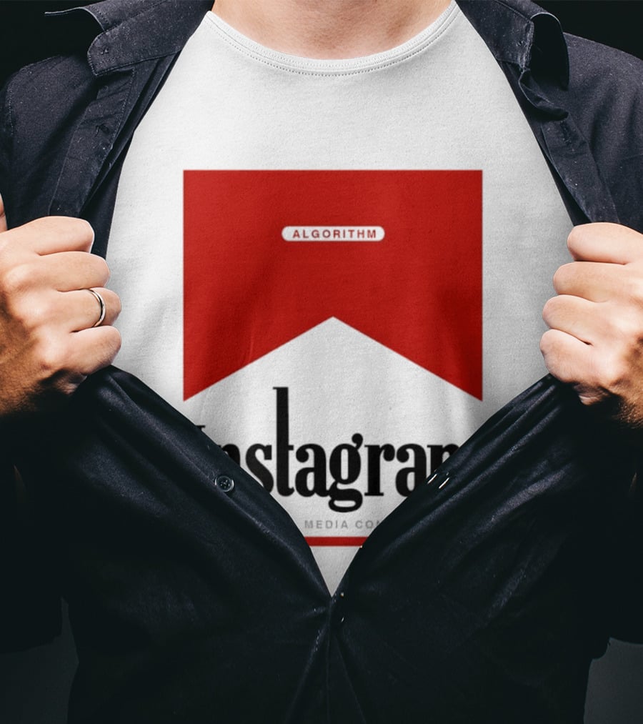 Instagram Social Media Company Algorithm Marlboro T-Shirt