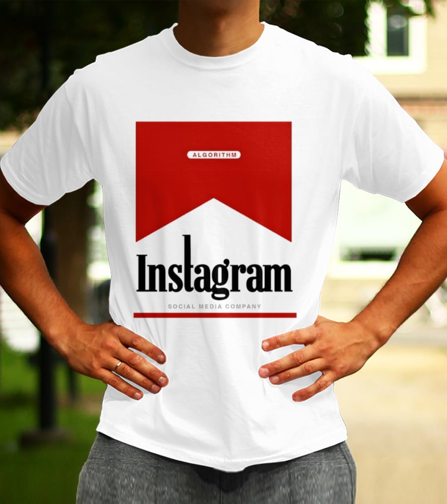Instagram Social Media Company Algorithm Marlboro T-Shirt