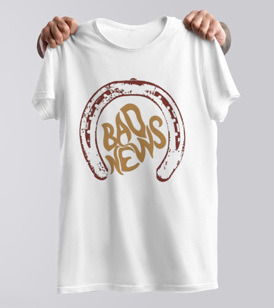 Bad News Music Controversy Horseshoe Pop Culture 2026 T-Shirt