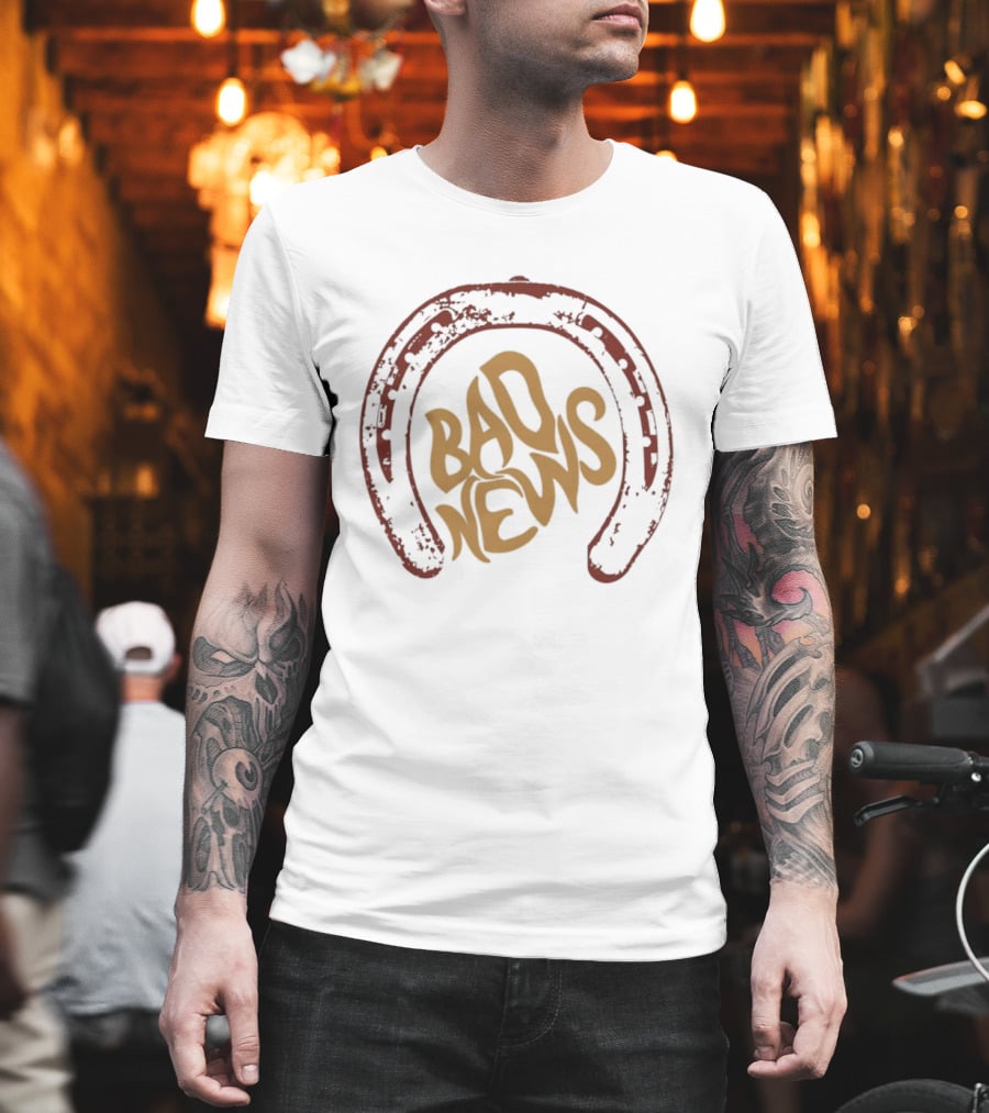 Bad News Music Controversy Horseshoe Pop Culture 2026 T-Shirt