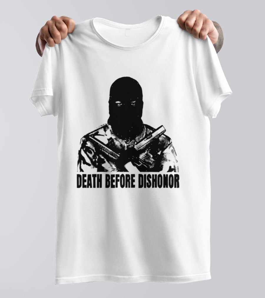 Death Before Dishonor Military Tactical Soldier T-Shirt