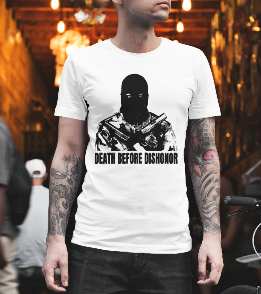 Death Before Dishonor Military Tactical Soldier T-Shirt