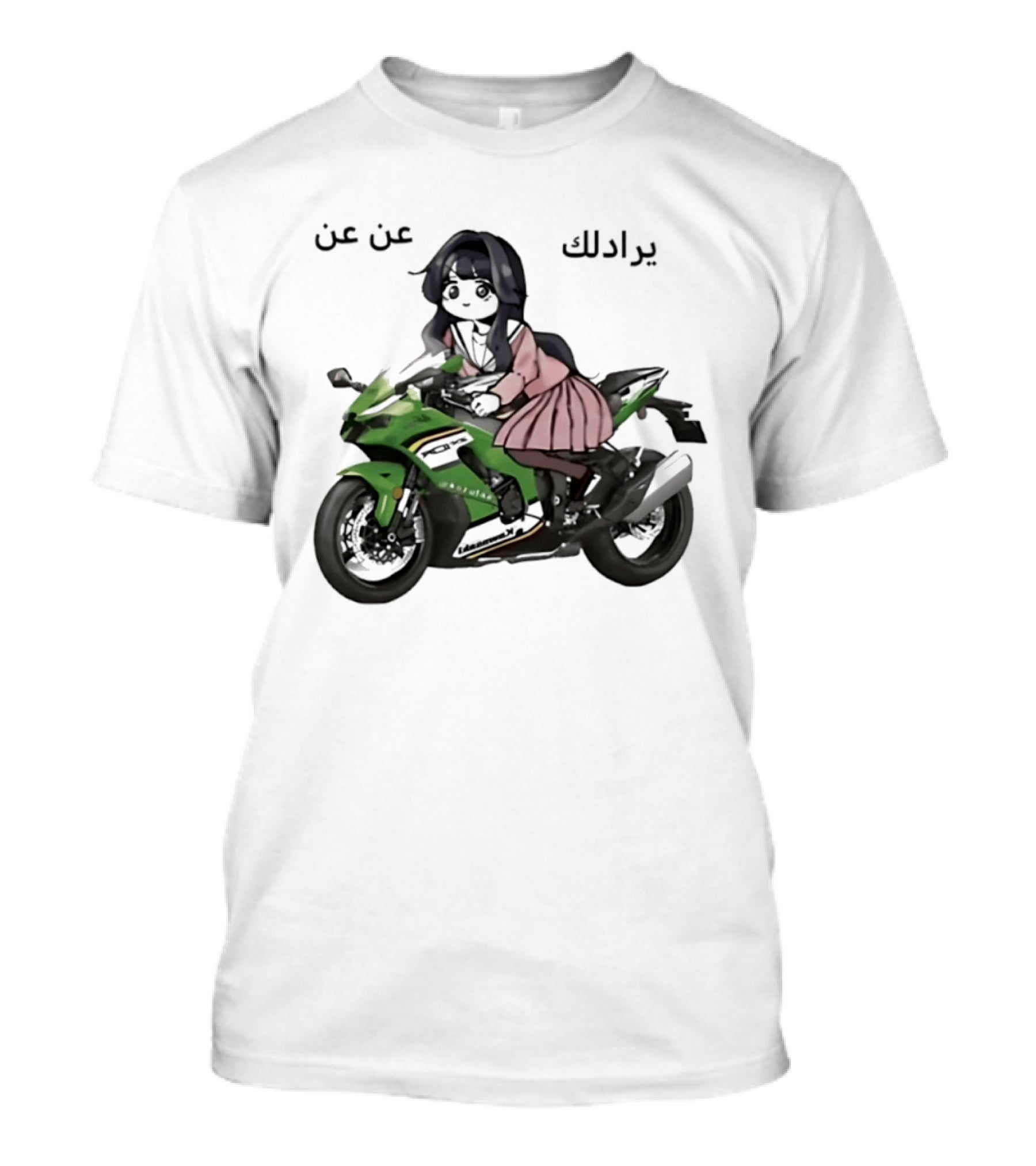 Kawaguri Kaoru Hana Kawasaki Anime Motorcycle Girl YZX 10R T-Shirt