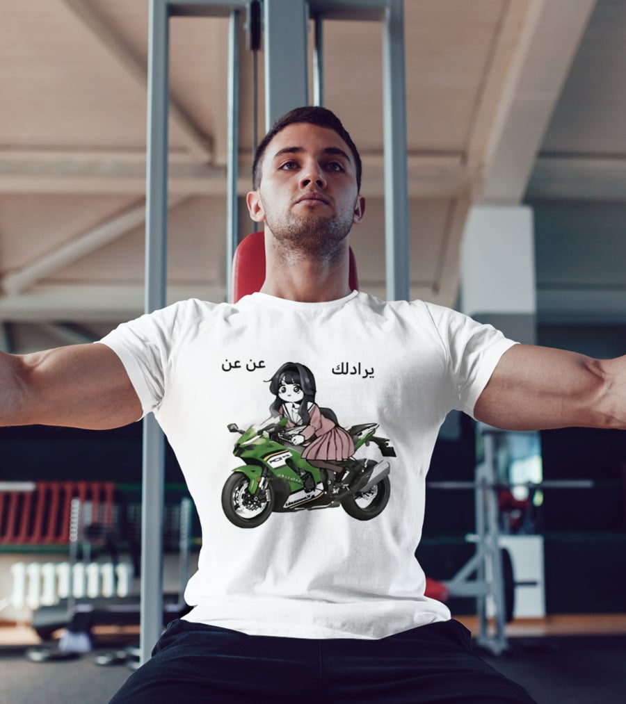 Kawaguri Kaoru Hana Kawasaki Anime Motorcycle Girl YZX 10R T-Shirt