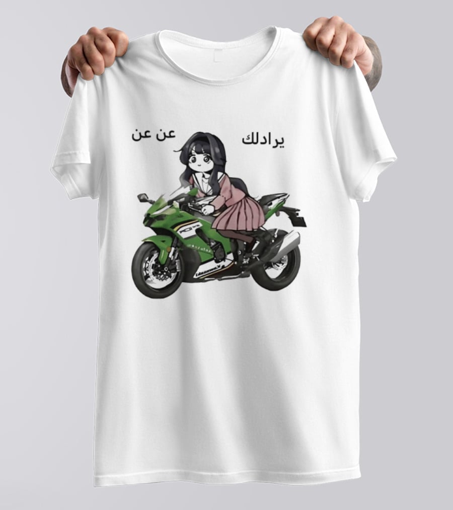 Kawaguri Kaoru Hana Kawasaki Anime Motorcycle Girl YZX 10R T-Shirt