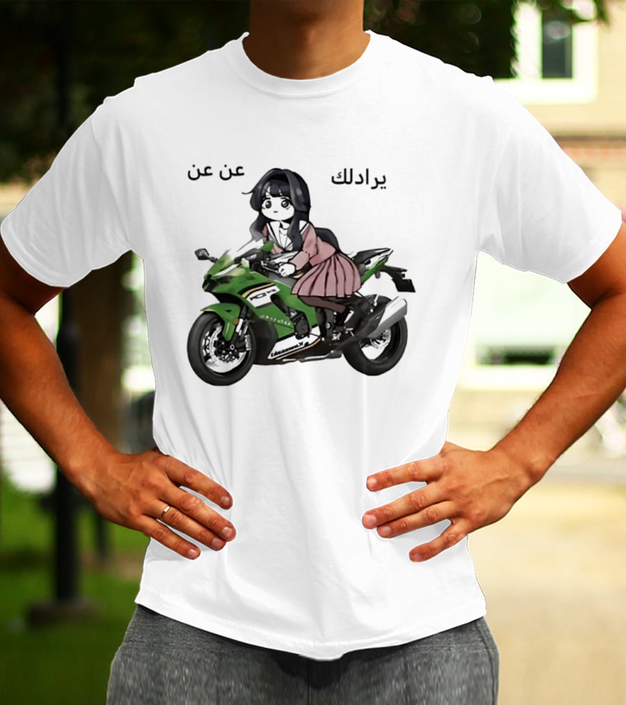 Kawaguri Kaoru Hana Kawasaki Anime Motorcycle Girl YZX 10R T-Shirt