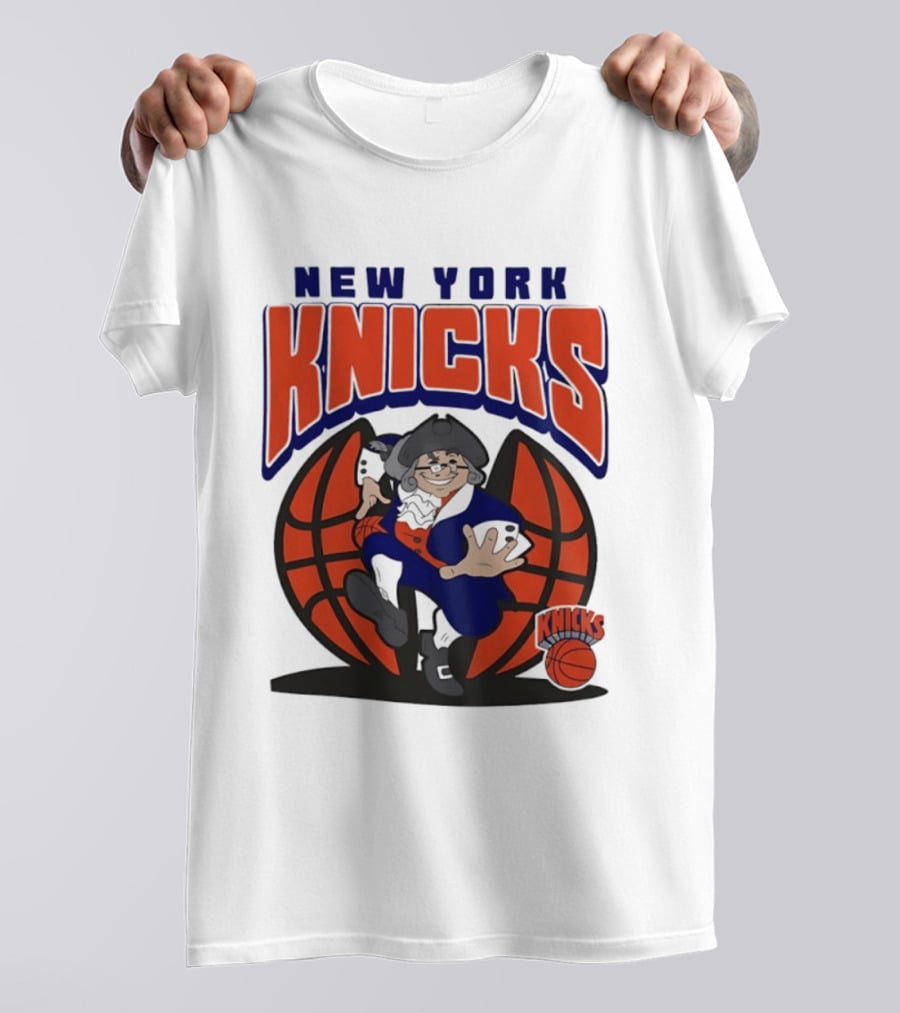 New York Knicks Father Knickerbocker Basketball Mania T-Shirt