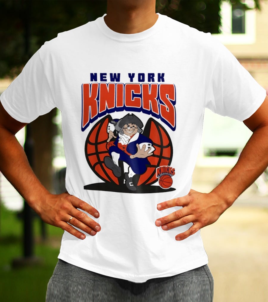 New York Knicks Father Knickerbocker Basketball Mania T-Shirt